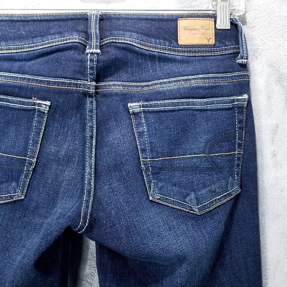American eagle Jeans Women's 2 Blue Stretch Slim Boot - Picture 11 of 12
